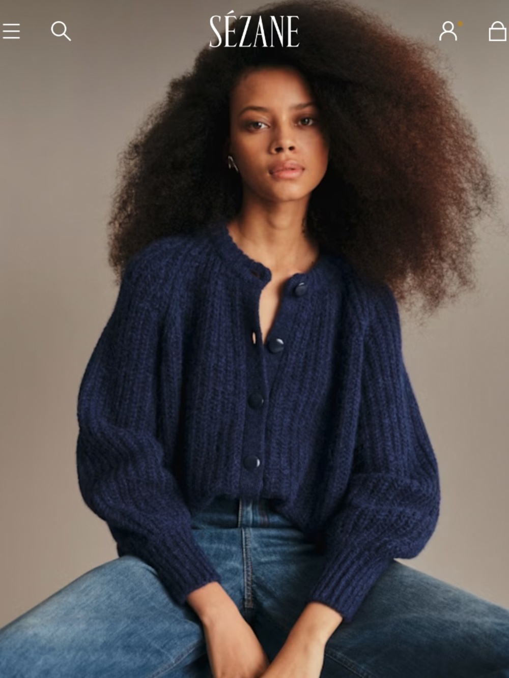 Brand New Sezane Emile Cardigan - Picture 5 of 6